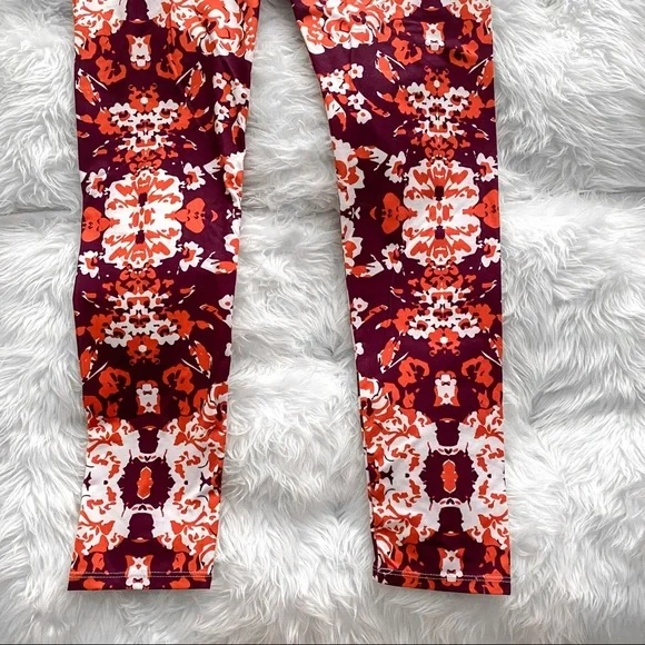 Maroon & Orange Legging - Picture 3 of 7